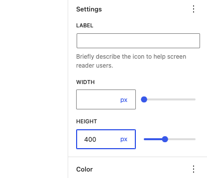 The new height control in version 1.4.0.